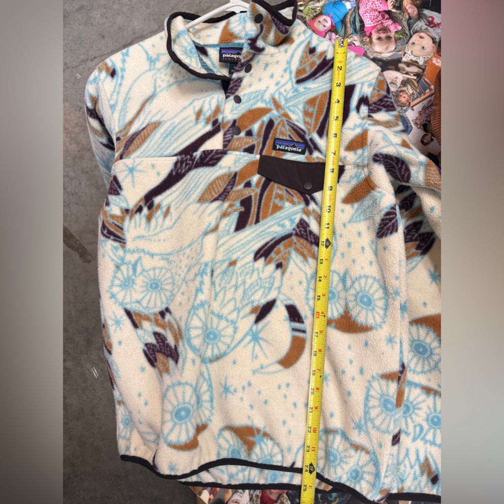 Patagonia Vintage Rare Owl Patterned Fleece Pullover - Picture 15 of 16